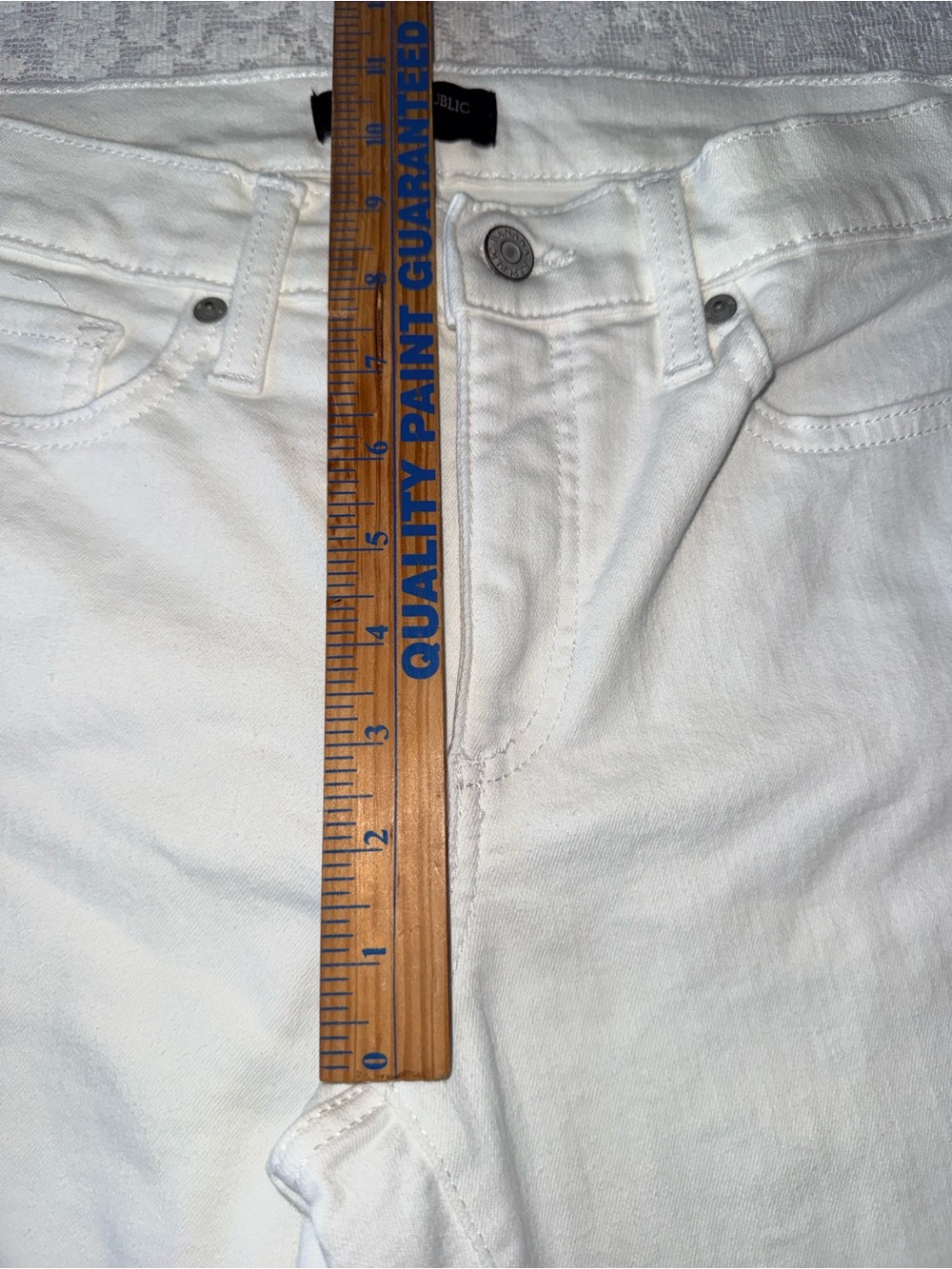 Banana Republic Mr Skinny Fit White Denim Jeans Women’s Petite 30/10 - Picture 6 of 13